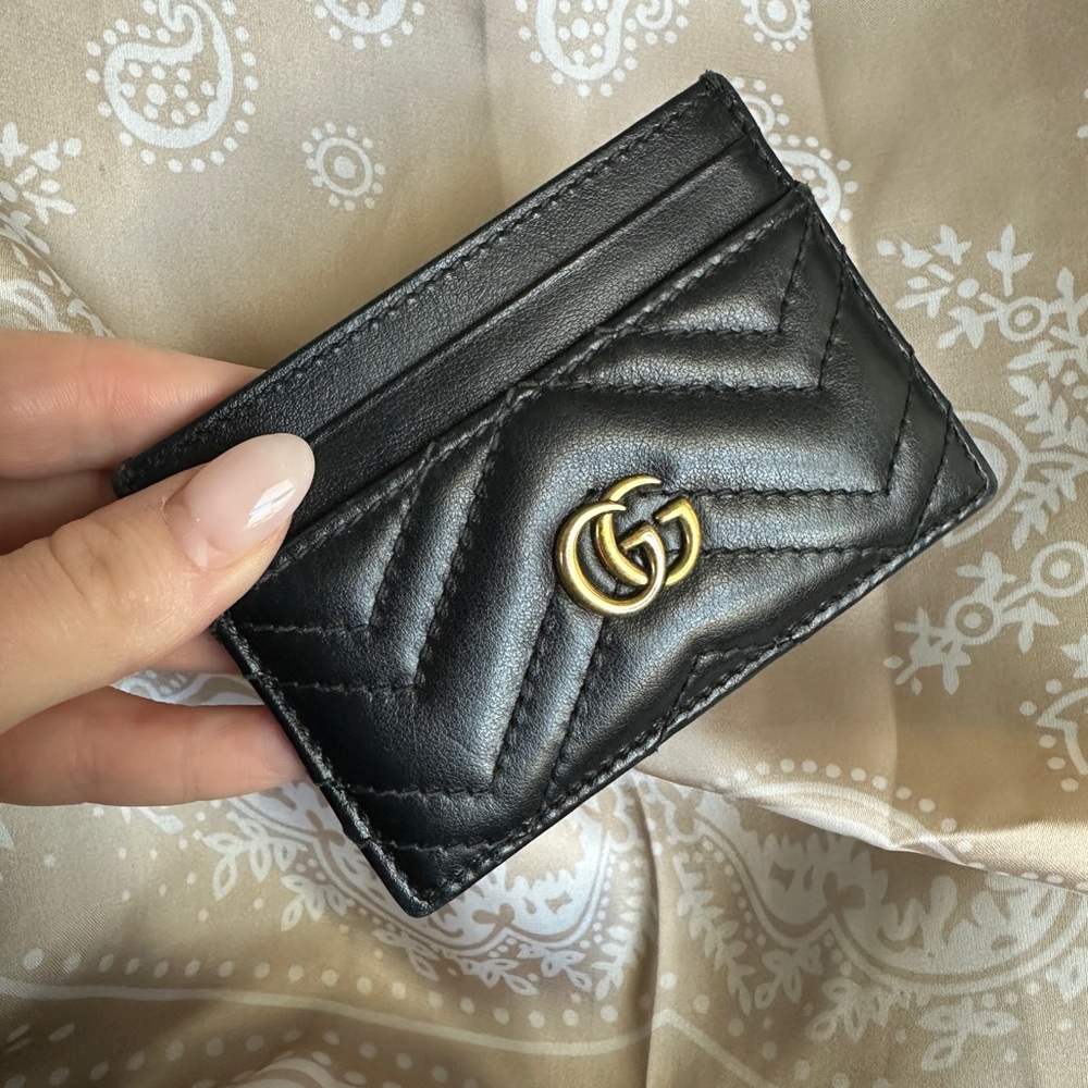 Gucci GG MARMONT CARD CASE - Black
